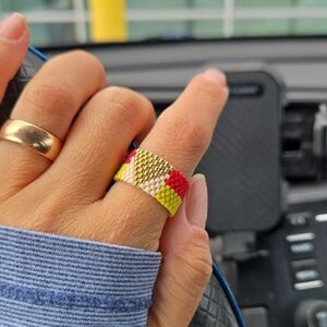 Colorful Beaded Ring